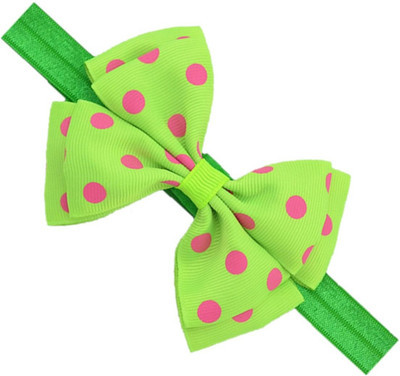 

ADS_Trendyzones Baby Headbands Hairband Grosgrain Ribbon Boutique Double layer Dotted Bow Bowknot for Girls Newborn Teens Infant Toddler Hair Bands Head Band, Hair Band, Hair Clip(Green)