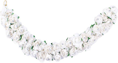 

Majik Charming Gajra for Women Bun(White)