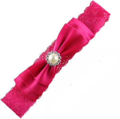 

ADS_Trendyzones Baby Headbands Hairband Ribbon Boutique Pearl Crystal for Girls Newborn Teens Infant Toddler hair bands Head Band, Hair Band(Pink)