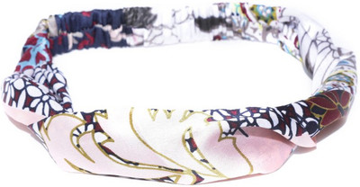 

Blueberry printed satin headwrap Hair Band(Multicolor)