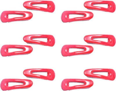 

shiviksha tic tac hair clip multi pack of twelve Hair Clip(Red)
