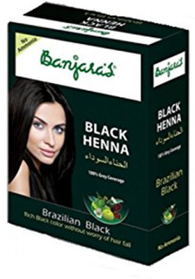 

Banjara's Black Henna Colour without Worry of Hair Fall 9g Hair Color(Black Henna)