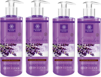 

November Bloom French Lavender Hand Wash Combo ( Large 515 ml each)(Pack of 4)(515 ml, Bottle, Pack of 4)