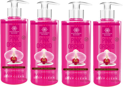 

November Bloom Pink Orchid Hand Wash Combo ( Large 515 ml each)(Pack of 4)(515 ml, Bottle, Pack of 4)