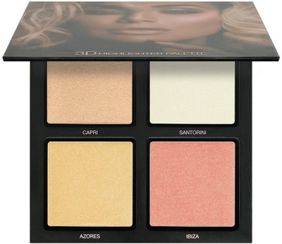 

One Personal Care Pink Sands 3D Palette Highlighter(Capri, Santorini, Azores, Ibiza)