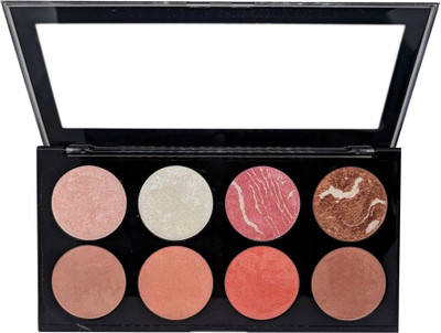 

One Personal Care Pro HD Palette (SQ- HF 367) | Blusher, Contour & Highlighter(Watermelon Pink, Silver Glitter, Brown Mud, Subtly Brown, Peach Orange, Sunset Orange, Mississippi Brown)