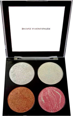 

One Personal Care Make Up Studio | Bronze & Highlighter(Glitter Silver, Moon SIlver, Orange Brown, Pink)