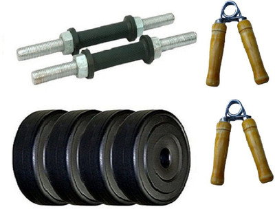 

FACTO POWER ONLINE SERIES 12KG WEIGHT , DUMBEL RODS WITH PAIR OF WOODEN HAND GRIP Home Gym Kit
