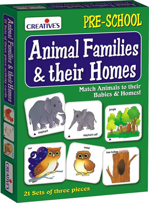 

Tingoking Creative Education Aids 0620 Animal Families and Their Homes(Multicolor)