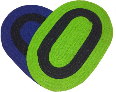 Shreejee PP (Polypropylene) Door Mat(Multicolor, Medium, Pack of 2)