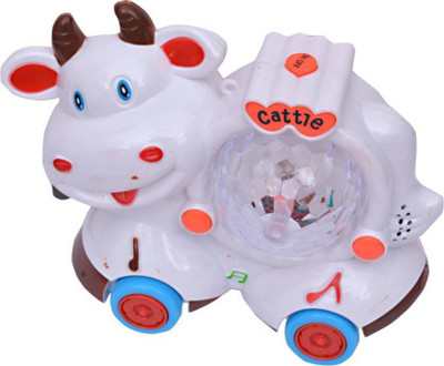 

SNECHA - Cute Multicolor Excellent White Cow Musical and lights - Good gift item for kids -62(Multicolor)