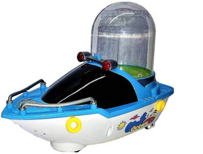 

oongly Happy Boat Musical and Light Fountain, Musical Fountain Toy(Blue)