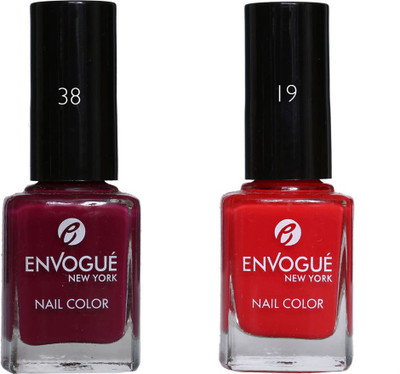 

EnVogue Nail Polish Set of 2 Multicolor 19.ml Multicolor(Pack of 2)