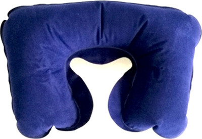 

Generic Compact Travel Inflatable Neck pillow Neck Pillow(Blue)