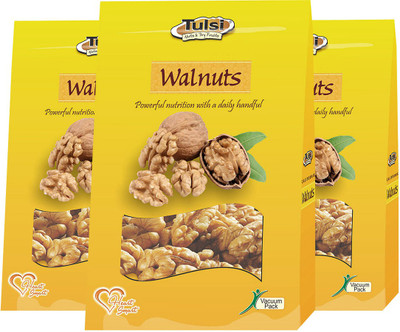 

Tulsi California Walnut Kernels Royal Pack of 3 Each 200g Walnuts(600 g, Vacuum Pack)