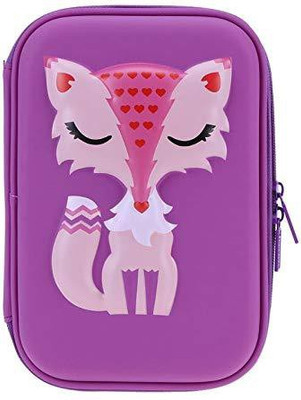 

Shopat7 1 CARTOON Art Artificial Leather Pencil Box(Set of 1, Purple)