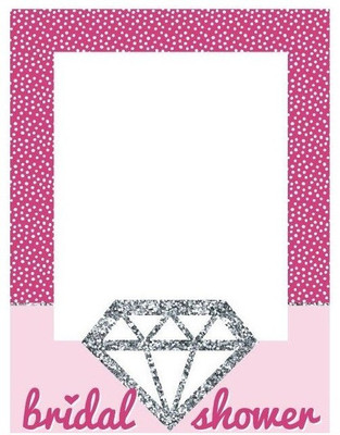 

Theme My Party Photo Frame For Your Bridal Shower Photo Booth Board(Party)