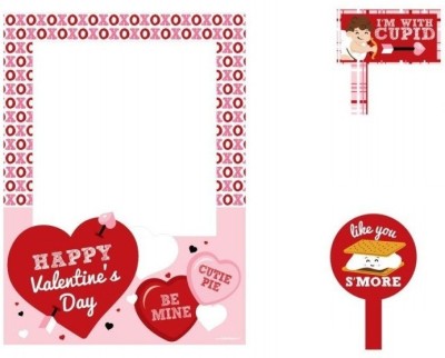 

Theme My Party Photo Frame For Valentine Party Photo Booth Board(Party)