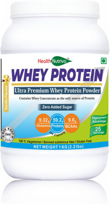 

HealthNutriva sugar free Whey Protein(1 kg, Vanilla)