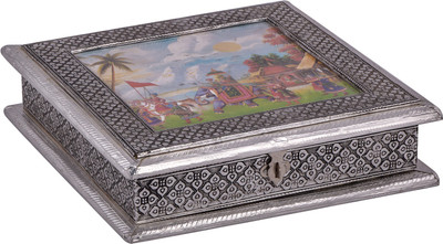 

G S Museum Wooden Decorative Platter(Multicolor)