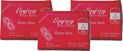 

ENJOY Ultra Thin Premium Sanitary Napkin 21 Pads Sanitary Pad(Pack of 3)