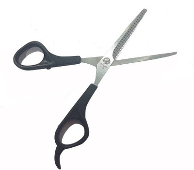 Confidence Hair Thinning Scissors For Men And Women, Black Scissors(Set of 1, Black)