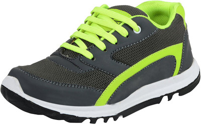 Elvace Woakers leaf green elvace running shoes-8034 Running Shoes For Men(Grey, 834;leaf green