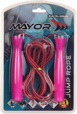 

Mayor Trainer Ball Bearing Skipping Rope(Pink, Length: 279 cm), Red