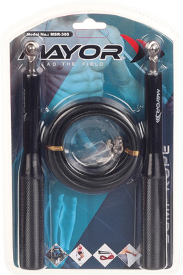 

Mayor Crossfit Pro Ball Bearing Skipping Rope(Black, Length: 279 cm)
