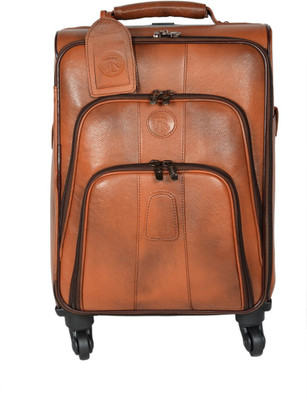 

Royal Leather Emporium TAN-113 Small Travel Bag - 18 SIZE & CABIN SIZE(Tan)