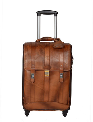 

Royal Leather Emporium TAN-110 Small Travel Bag - MEDIUM 20 SIZE(Tan)