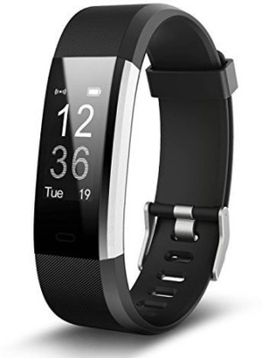 

Mobicafe ID-115_SMART-BAND_BLK01 Smart Wristband Heart Rate Monitor with 0.96 Inch OLED Display KIONIX Sensor Pedometer Distance Calorie Sleeping Monitor Multiple Sports Modes Alarm Clock Remote Camera Control Sedentary Alert Incoming Call Alert Heart Rat