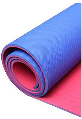 Shopexpert Yoga Blue, Red 6 mm Yoga Mat, Blue;orange