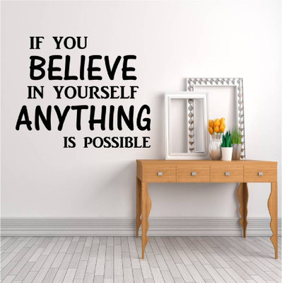 marvellous 60 cm m-ifyoubelive Self Adhesive Sticker(Pack of 1)