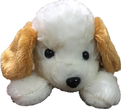 

CREATIVEVILLA CUTE CREAM DOG STUFFED PLUSH SOFT TOY - 26 cm(Multicolor)