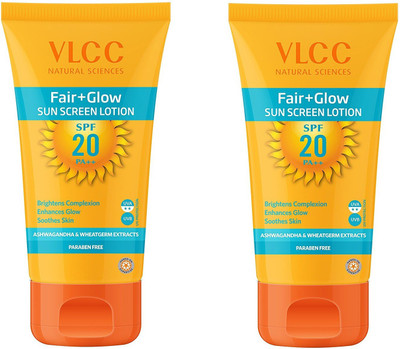 

VLCC Fairglow Suncreen(100) - SPF 20 PA+++(200 ml)