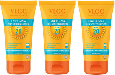 

VLCC Fairglow Suncreen(100m) - SPF 20 PA+++(300 ml)