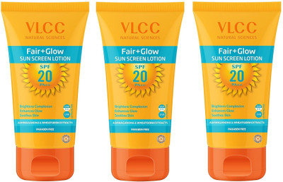 VLCC Fairglow Suncreen(50m) - SPF 20 PA+++(150 ml)