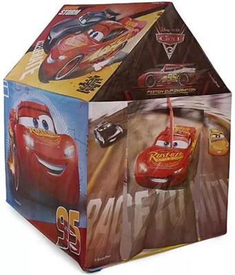 

IndusBay Disney Pixar Cars Theme Play house Pipe Tent House - Fun Cottage for Indoor or Outdoor Activity Tent - For 1(Red), Multicolor