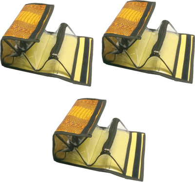 

Addyz Pack of 3 Pieces 4 Slots Roll n go Crocodile designer Cosmetic Accessories Make up kit Toiletry Folder Pouch Box Vanity box Cosmetic Vanity Box(Yellow, Brown)