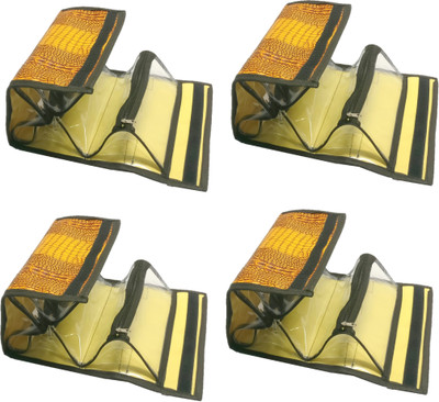

Addyz Pack of 4 Pieces 4 Slots Roll n go Crocodile designer Cosmetic Accessories Make up kit Toiletry Folder Pouch Box Vanity box Cosmetic Vanity Box(Yellow, Brown)
