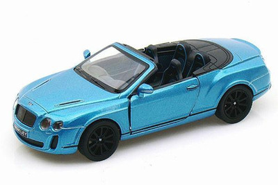 

Civil High Simulation KiNSMART 1-38 Bentley Continental GT Alloy Diecast Car Model Metal With Pull Back car(Blue)