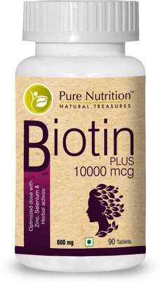 

Pure Nutrition Biotin plus 10000 mcg(90 No)