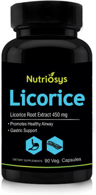 

Nutriosys Licorice 450mg,Veg Capsules(90 No)