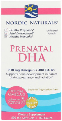 

Nordic Naturals Nordic Naturals, Prenatal DHA, Unflavored Formula,(180 No)