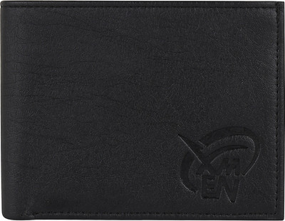 

Kidania Men Black Artificial Leather Wallet(4 Card Slots)