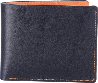 

Vener Fabica Men Casual Blue Genuine Leather Wallet(9 Card Slots), Black