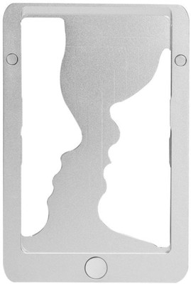 

Pitaka Men White Aluminium Card Holder(2 Card Slots), Silver