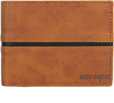 

SNVOGUE Men Casual Tan Genuine Leather Wallet(9 Card Slots), Brown