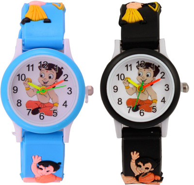 SS Traders Black & Blue cute Chotabeem - Good BirthDay gift for Kids Watch - For Boys & Girls